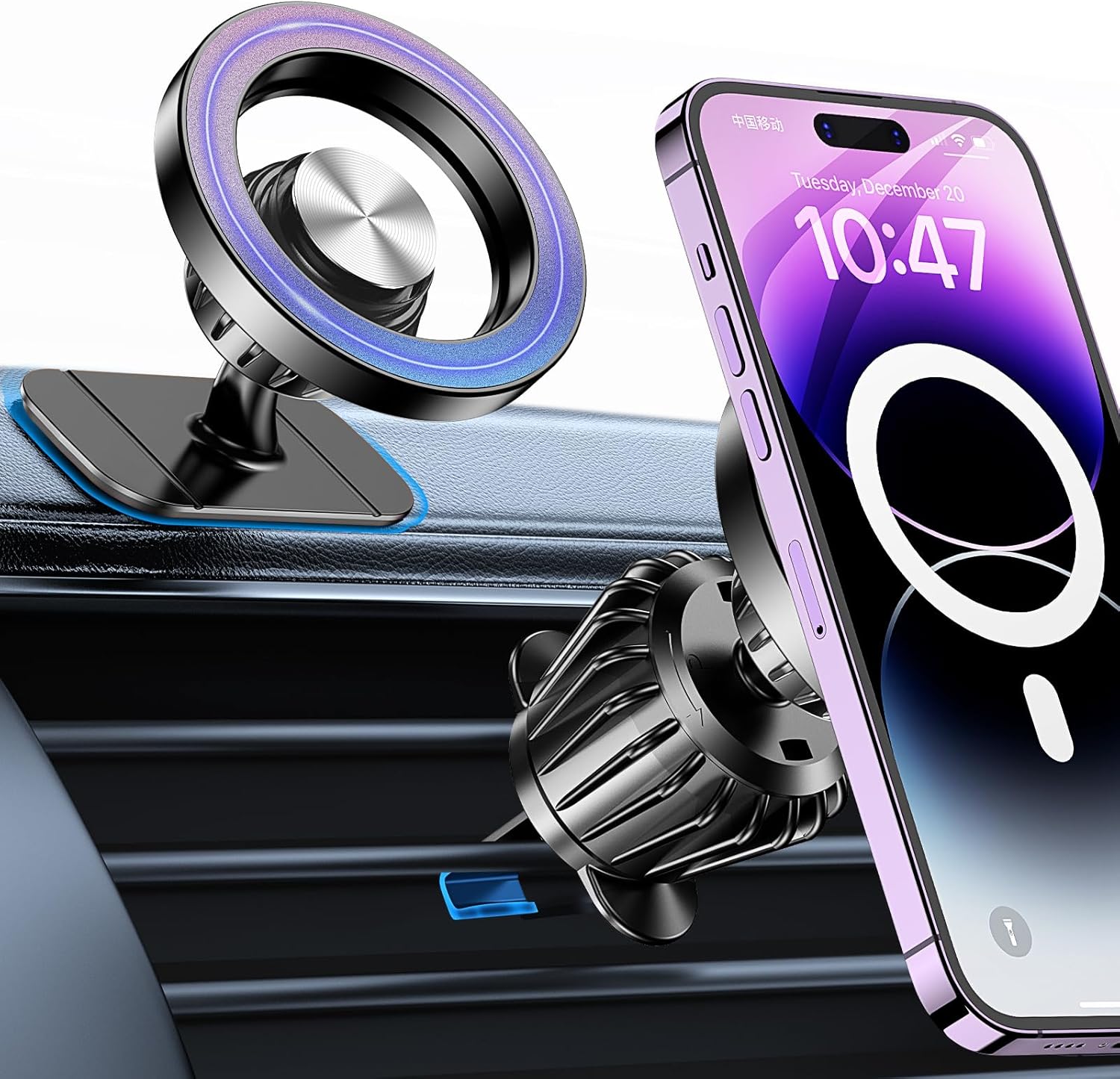 Phone Accessories For Men - Kaistyle for Magsafe Car Mount【Strong Magnets】Magnetic