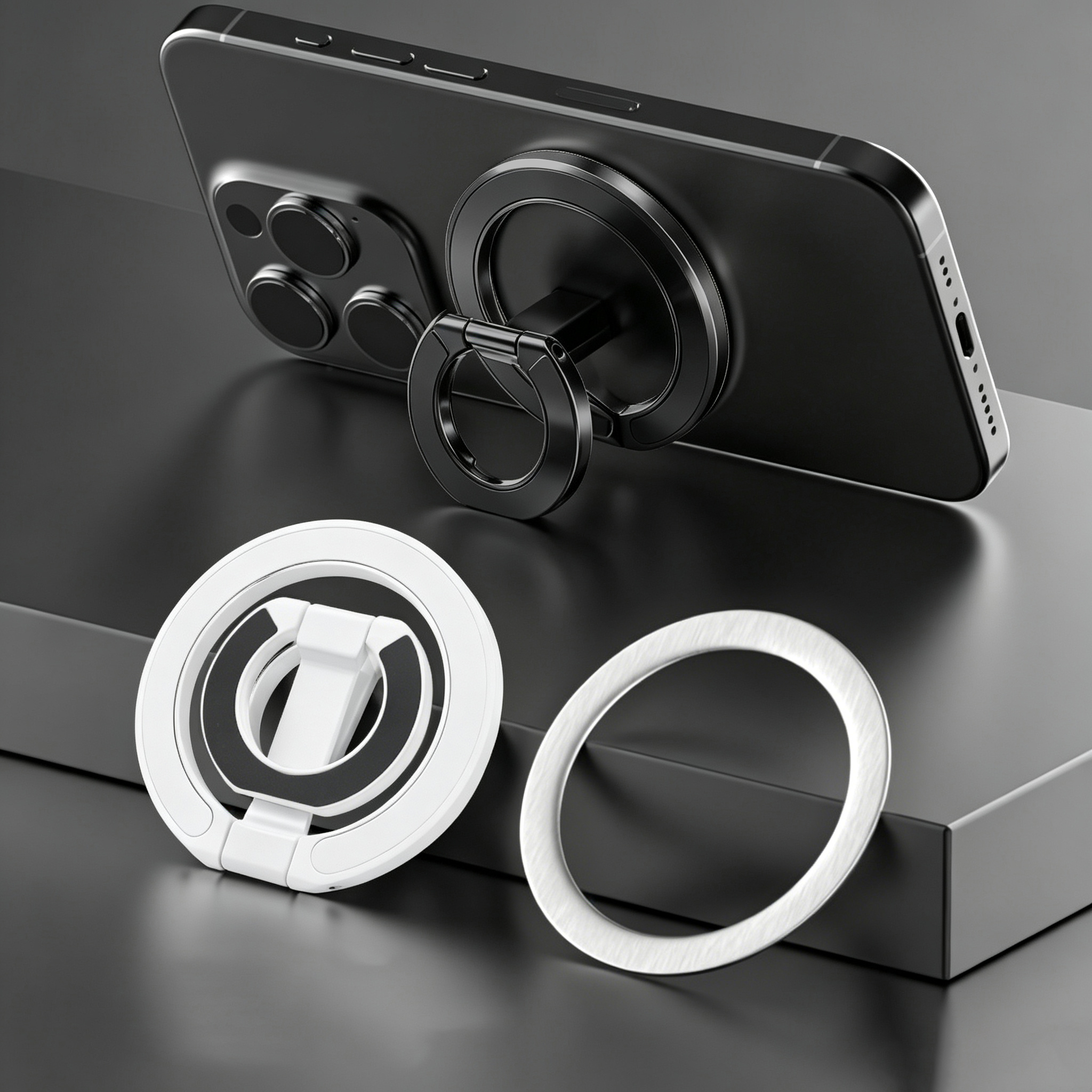 Phone Accessories Ring - For MagSafe Double Sided Magnetic Phone