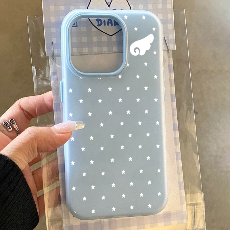 X Phone Accessories - Korean Cute Aesthetics Star Angel Wings