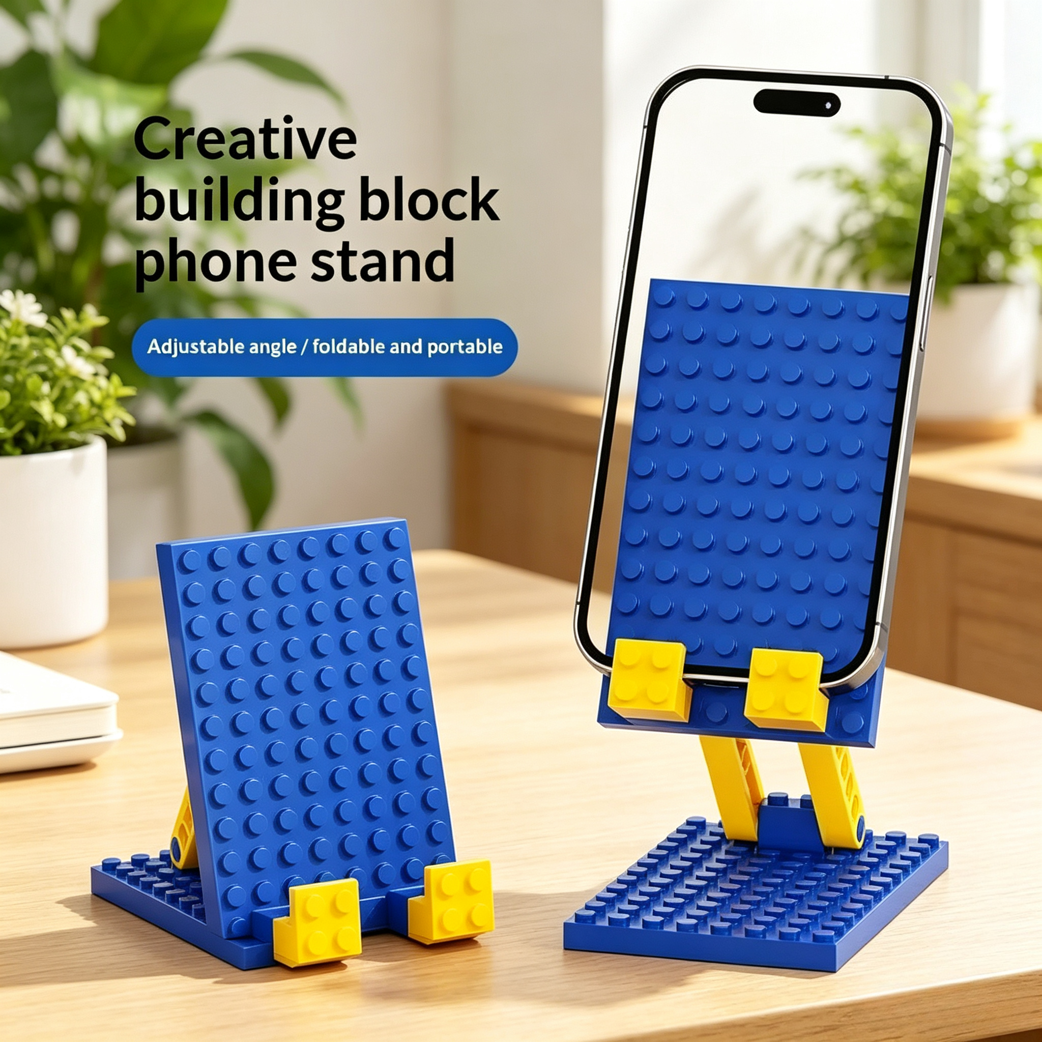 Desk Phone Stand - Flexible Folding Phone Holder Creative Foldable