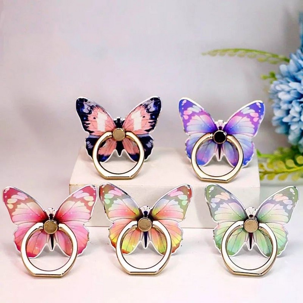 Phone Accessories Ring - Luxury Universal Beautiful Butterfly Mobile Phone