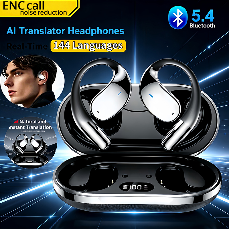 Wireless Earbuds Case - 2026 New AI Translation Earbuds Bluetooth