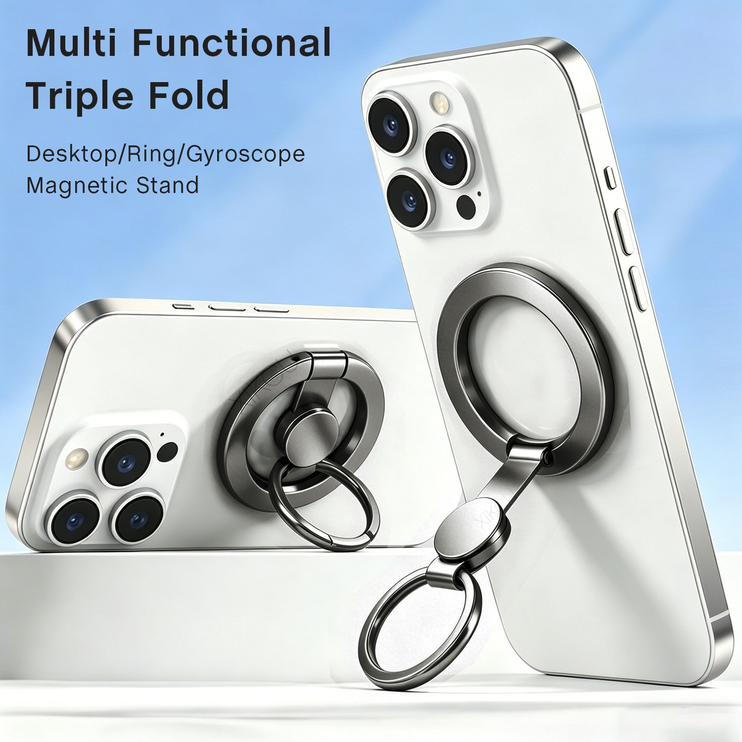 Desk Phone Stand - 2 in 1 Fidget Spinner Finger