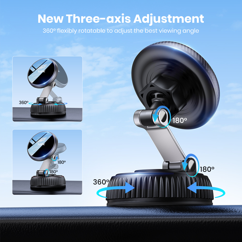TOPK Magnetic Car Phone Holder - Desk Phone Stand recension och pris