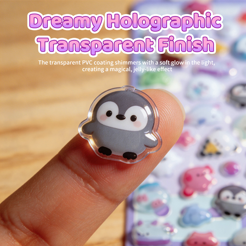 Cartoon 3D Relief Drop Sticker - Phone Accessories Aesthetic recension och pris