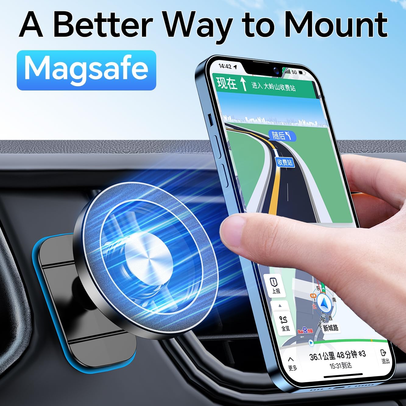 Kaistyle for Magsafe Car Mount - Phone Accessories For Men recension och pris