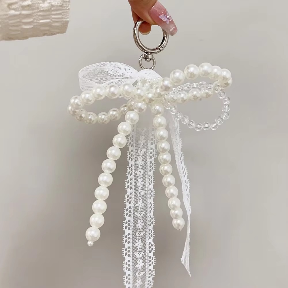 Cute Lace Keychain Y2K White B - Phone Accessories Aesthetic recension och pris