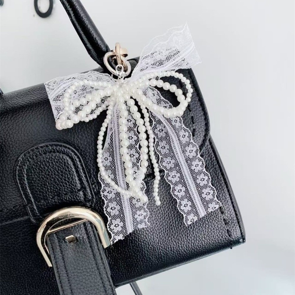 Cute Lace Keychain Y2K White B - Phone Accessories Aesthetic recension och pris