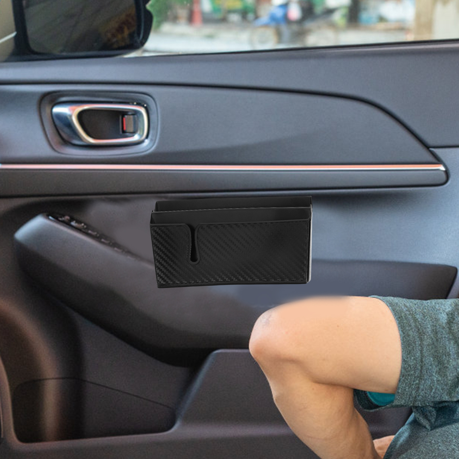 2Pcs Durable PVC Car Organizer - Phone Accessories For Car recension och pris