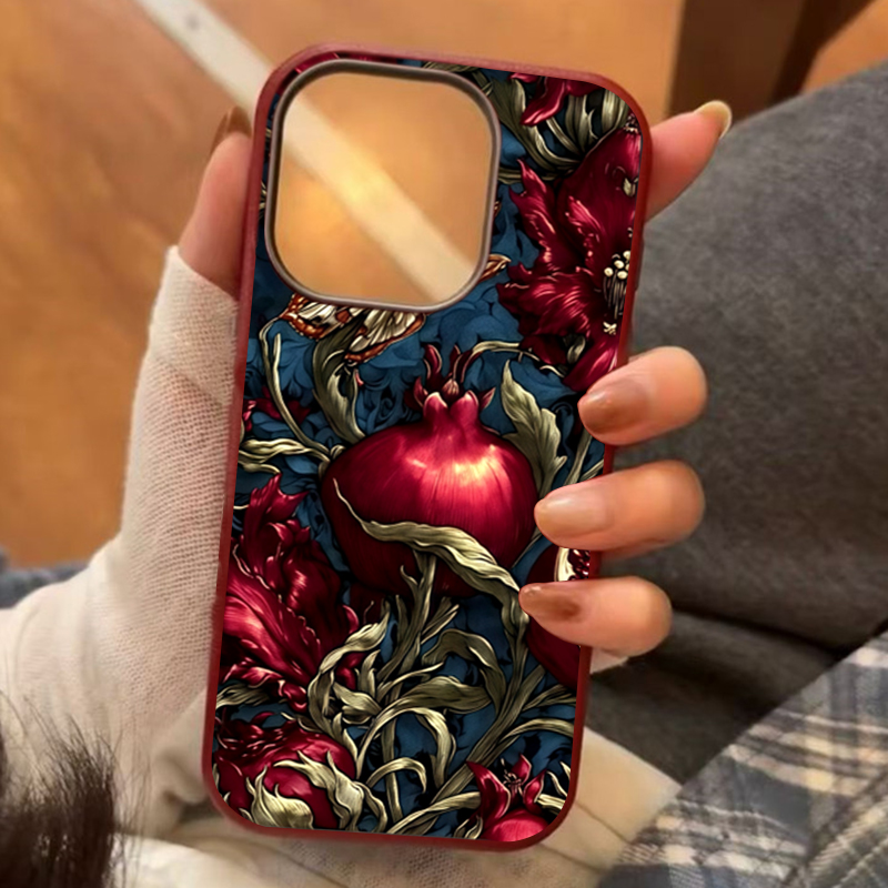 Vintage Pomegranate TPU Art Ph - Phone Accessories Aesthetic recension och pris