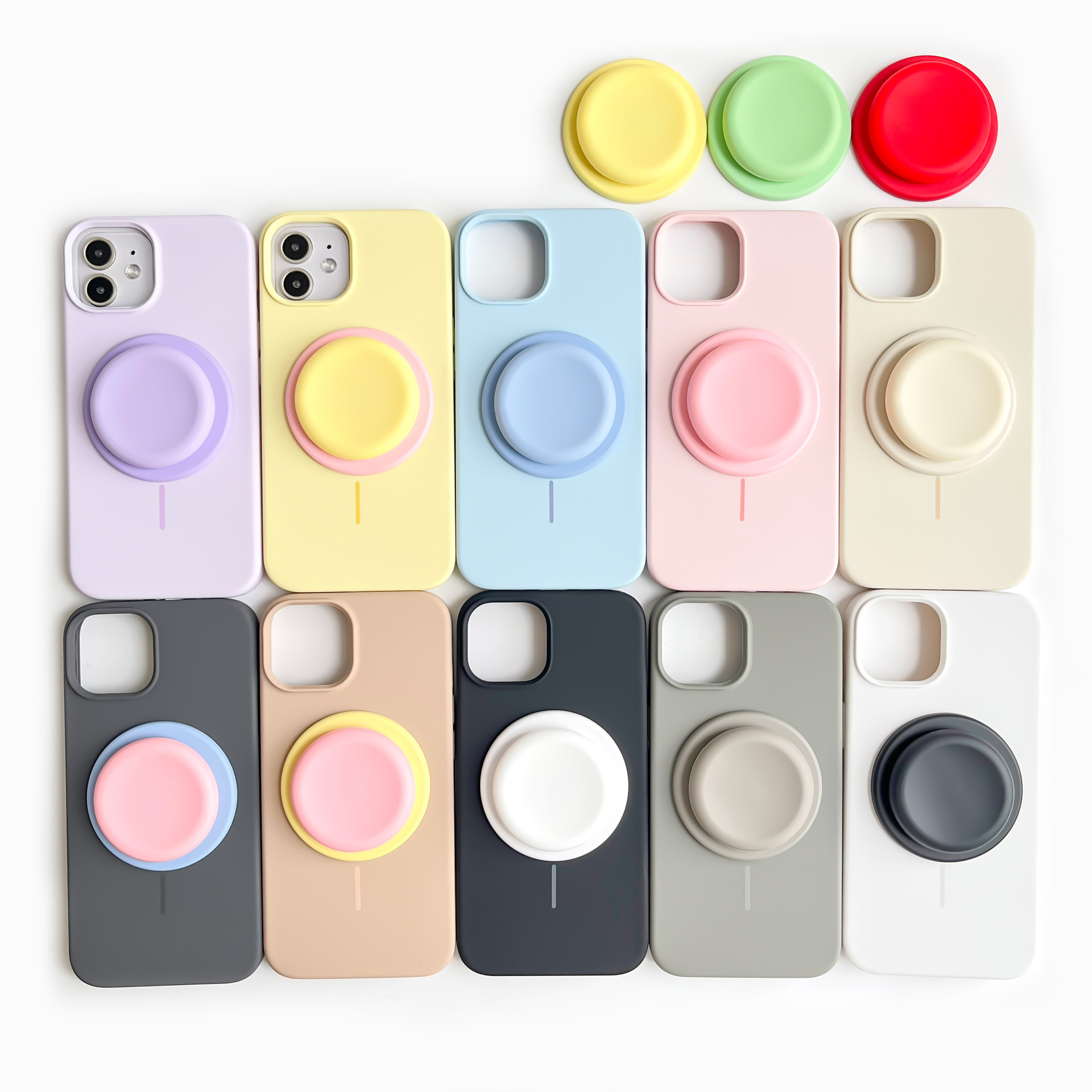 Soft Touch Silicone Magnetic P - Desk Phone Stand recension och pris