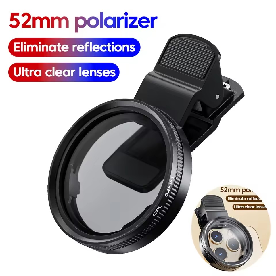 MINI 52mm Clip-on Phone Filter - Lens Camera Clip recension och pris