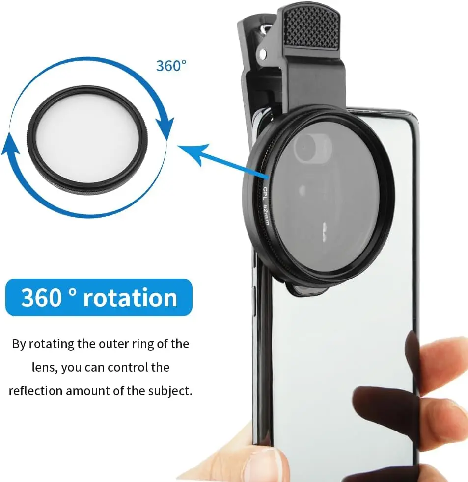 MINI 52mm Clip-on Phone Filter - Lens Camera Clip recension och pris