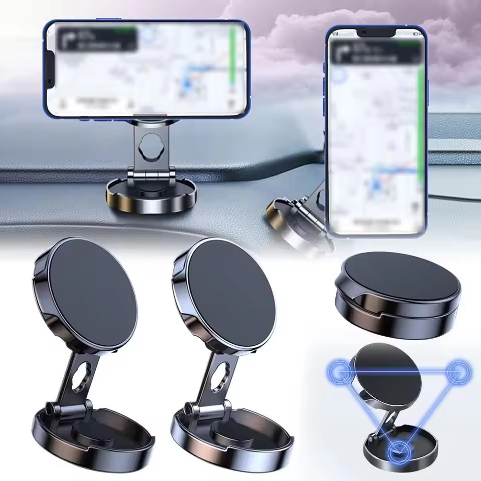 Round Folding Magnetic Car Hol - Phone Accessories Useful recension och pris