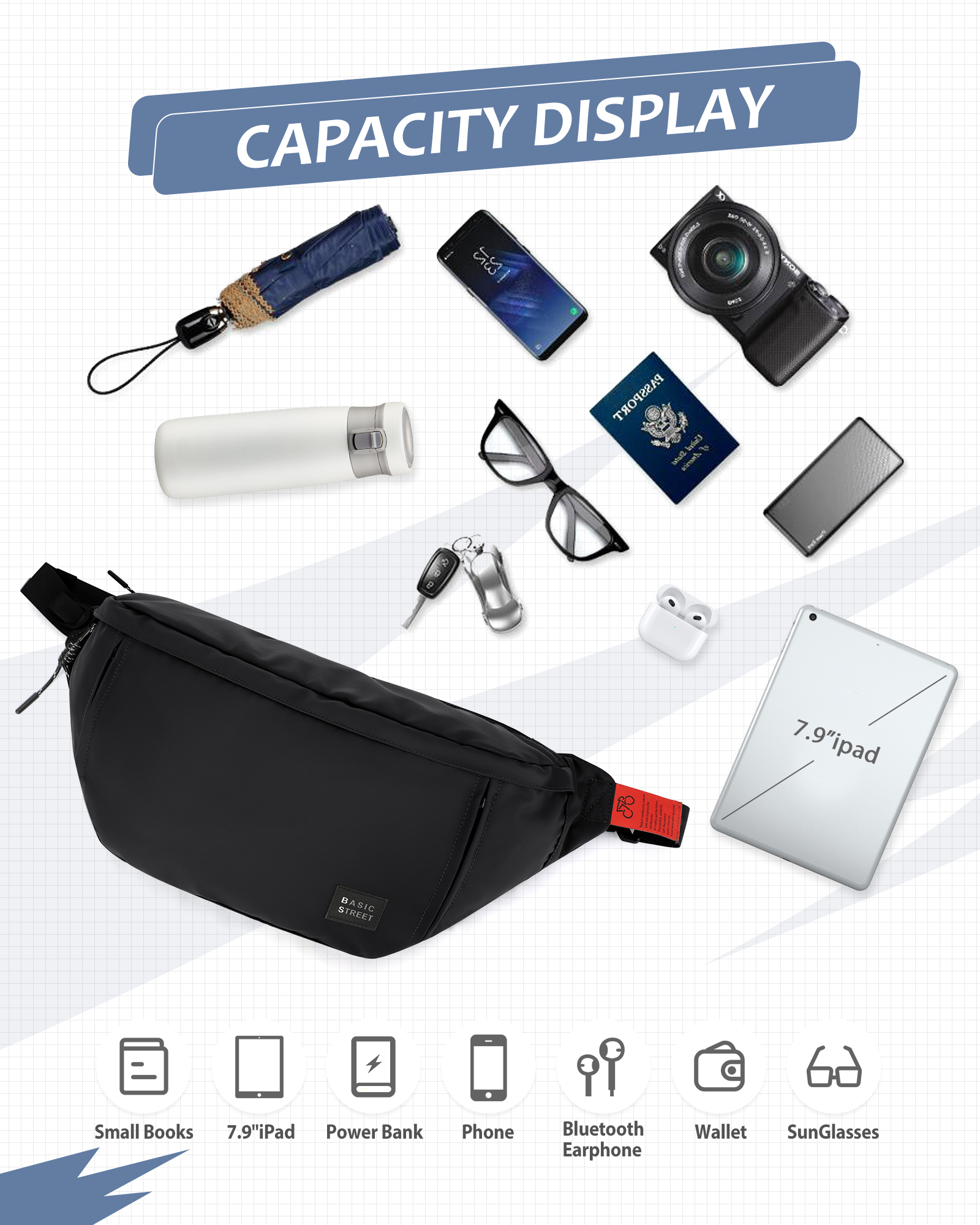 Crossbody Bags for Men,Anti Th - Phone Accessories For Running recension och pris