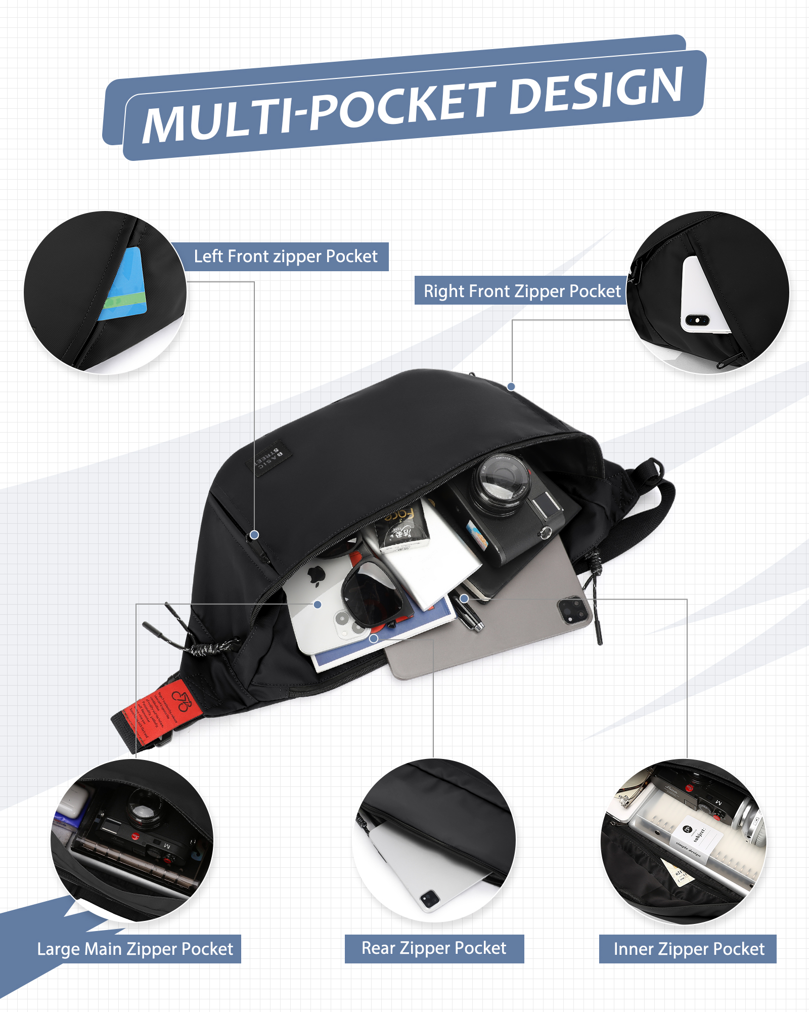 Crossbody Bags for Men,Anti Th - Phone Accessories For Running recension och pris