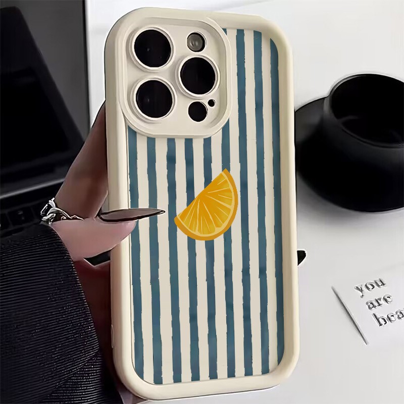 Striped Lemon Slice Pattern Ph - X Phone Accessories recension och pris