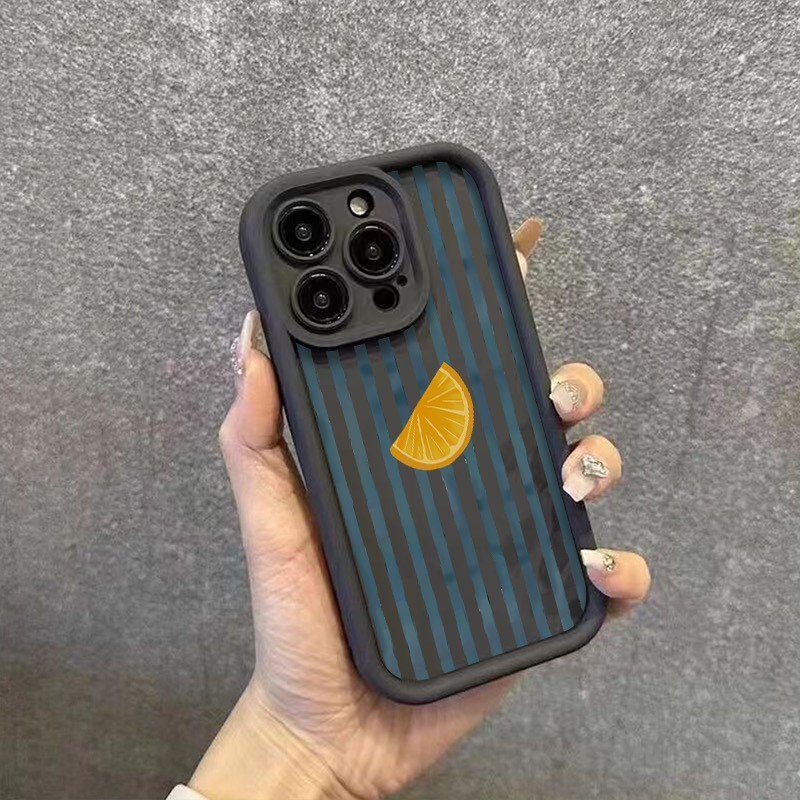 Striped Lemon Slice Pattern Ph - X Phone Accessories recension och pris