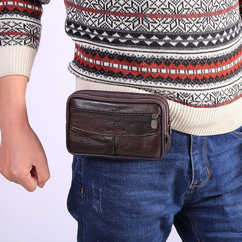 1PC Leather Hand Bags For Men  - Phone Accessories For Men recension och pris