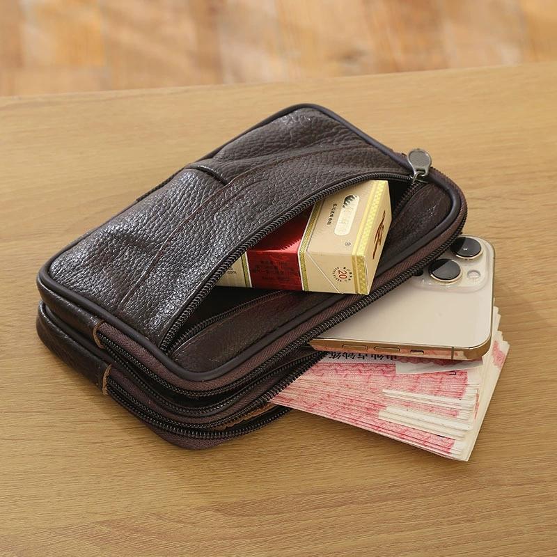 1PC Leather Hand Bags For Men  - Phone Accessories For Men recension och pris