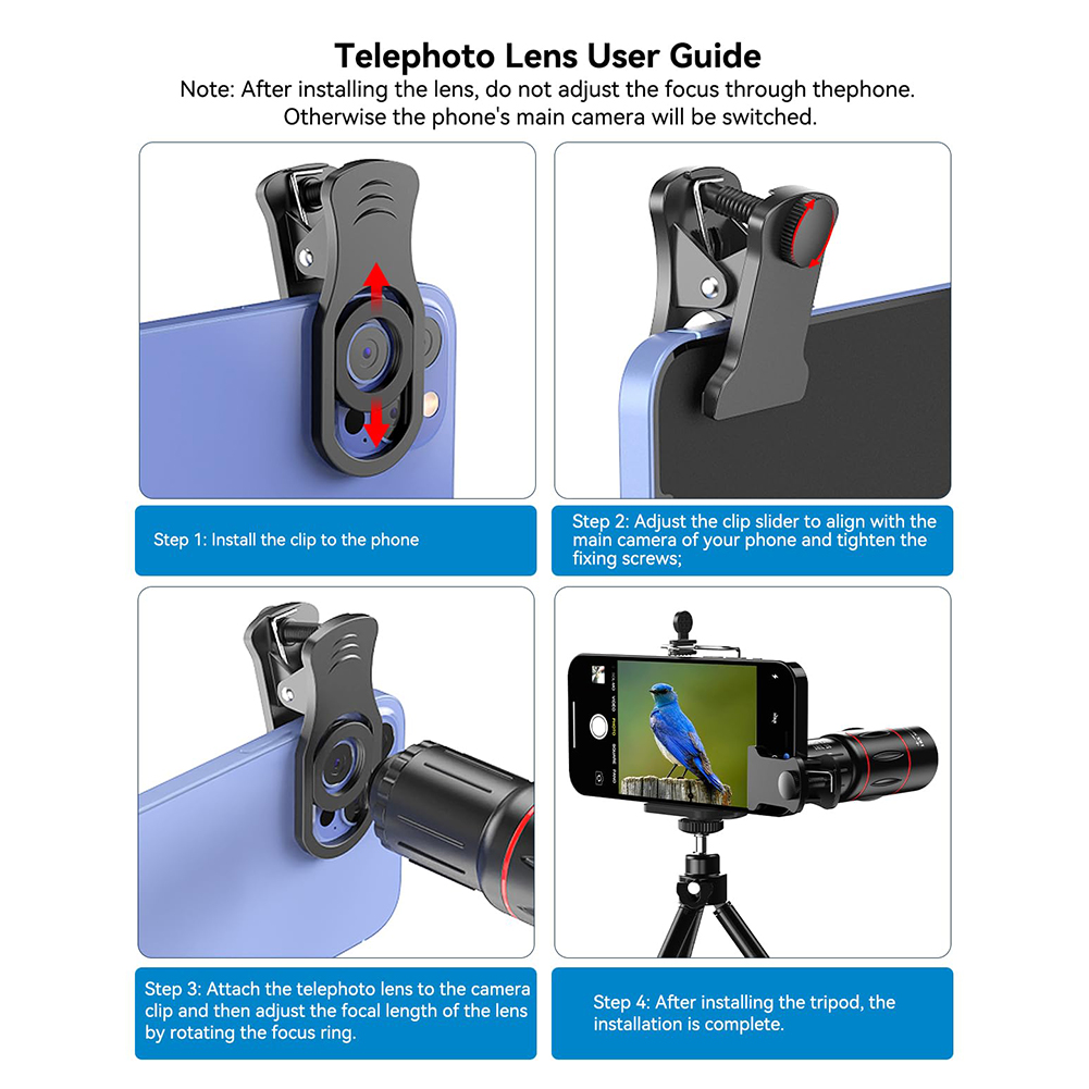 18/36/64X Telephoto Phone Lens - Lens Camera Clip recension och pris