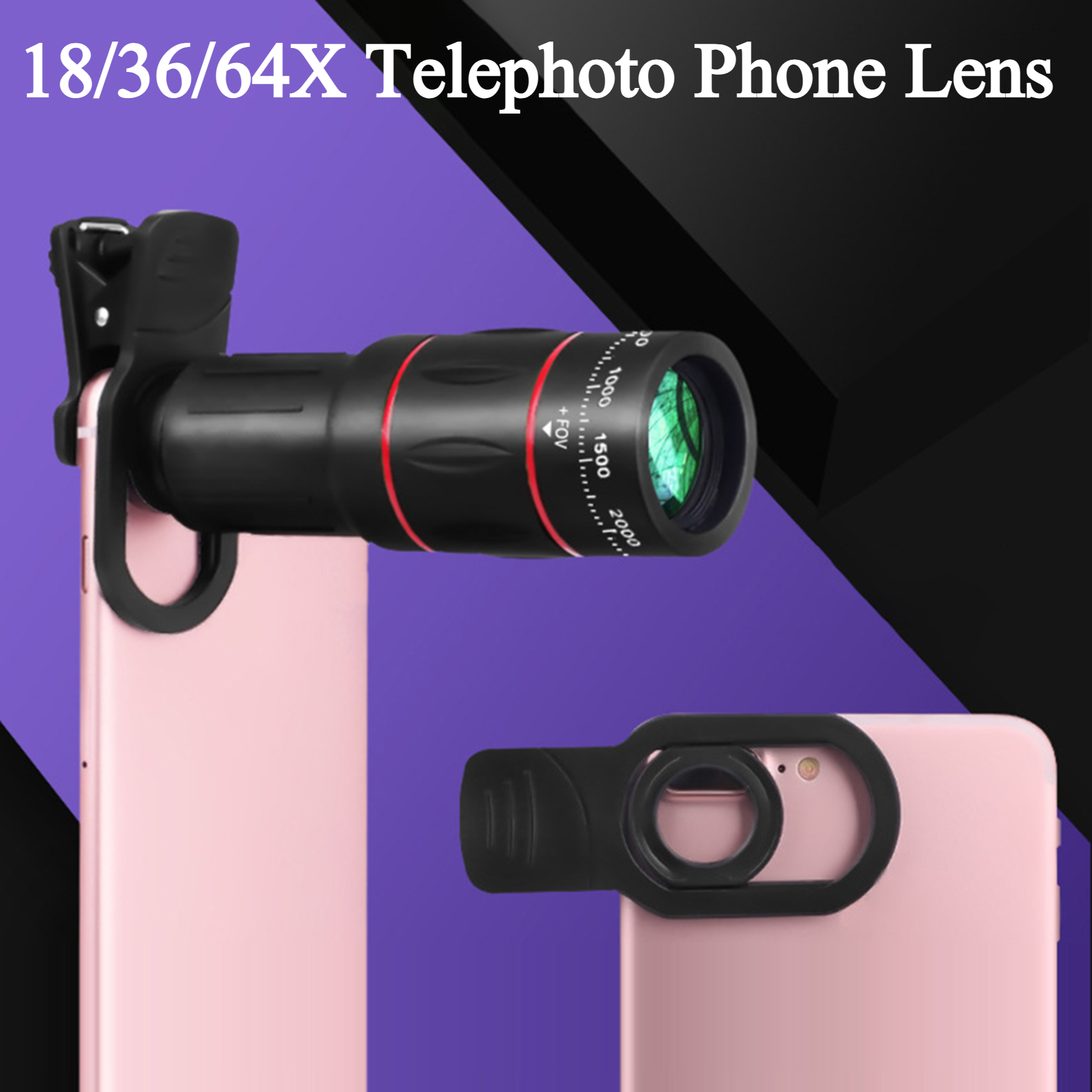 18/36/64X Mobile Phone Camera  - Lens Camera Clip recension och pris