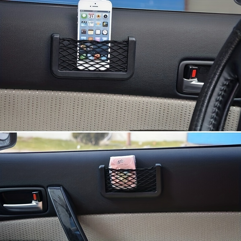 1pc Car Storage Bag Net Pocket - Phone Accessories Hanging recension och pris