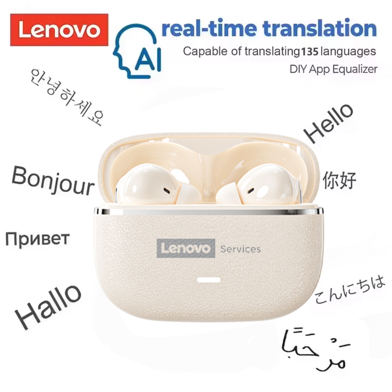 Lenovo 2026 AI Real Time Trans - Wireless Earbuds Case recension och pris
