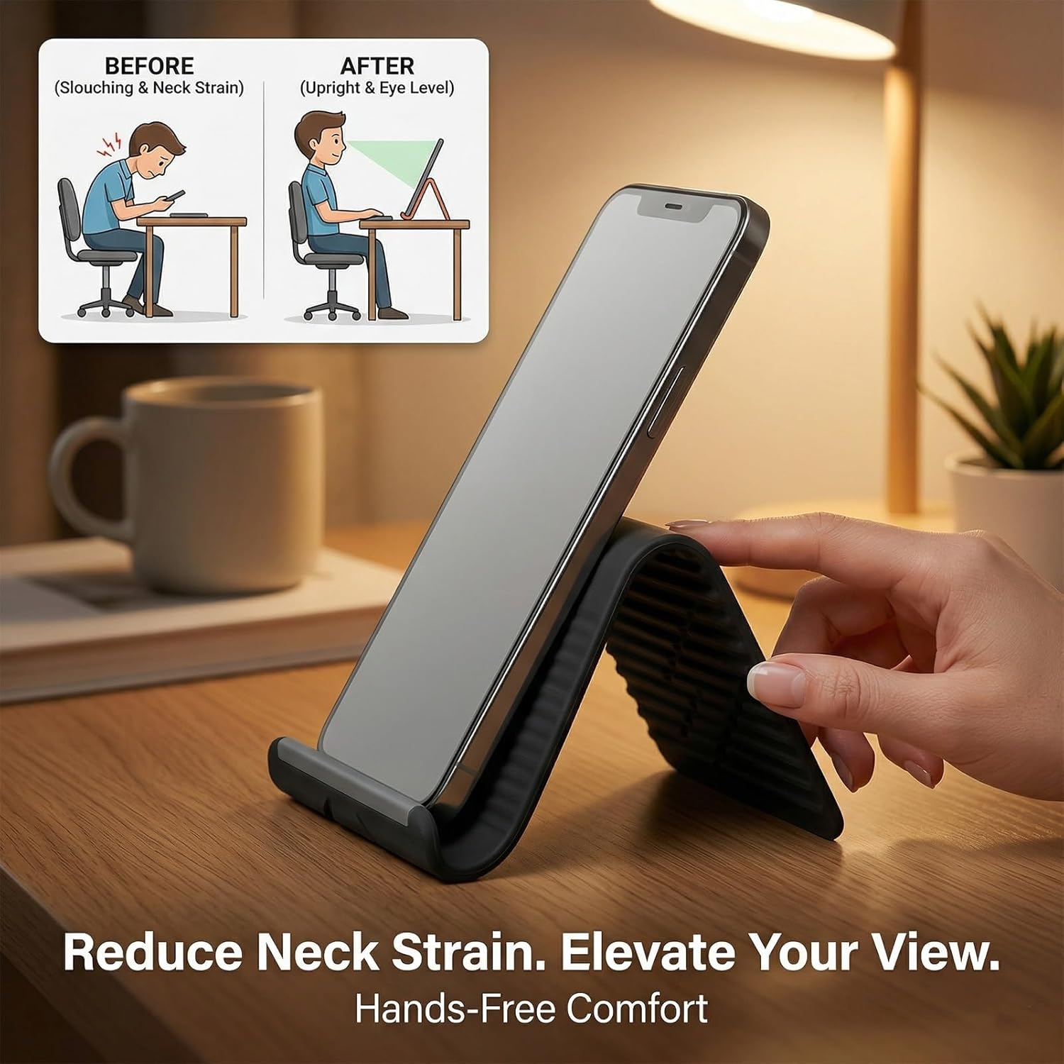 Lazy Portable Phone Stand Sili - Desk Phone Stand recension och pris