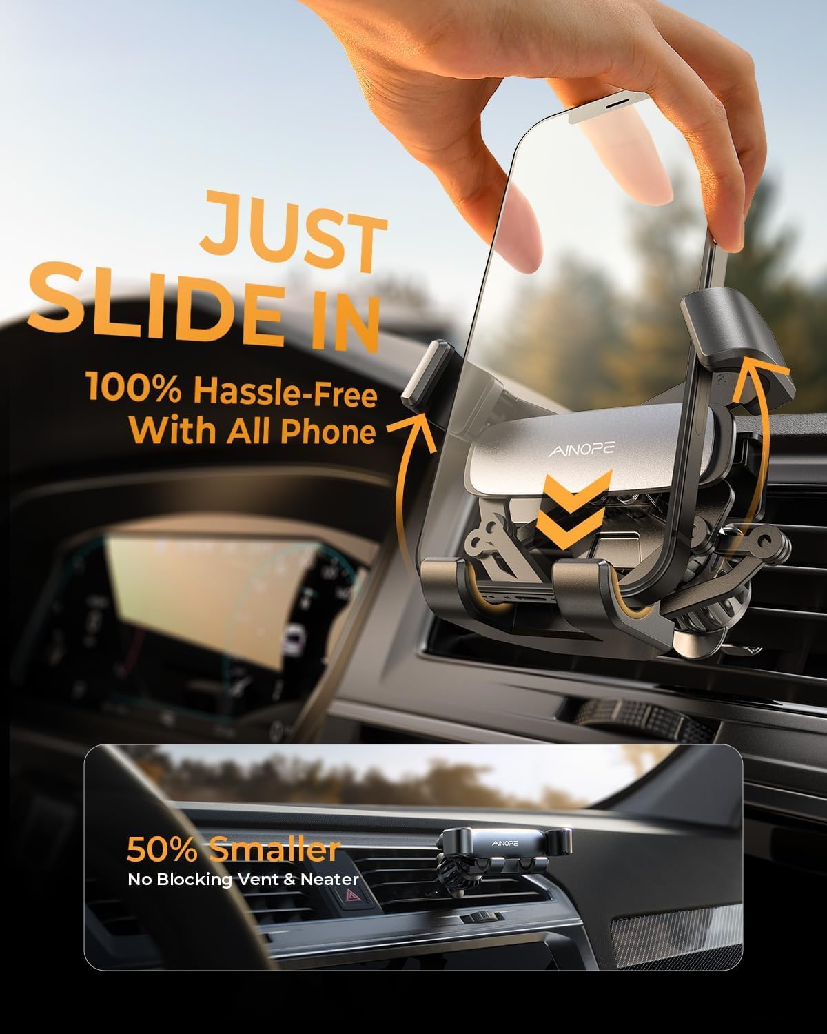 Car Vent Phone Mount Holder [D - Phone Accessories For Car recension och pris