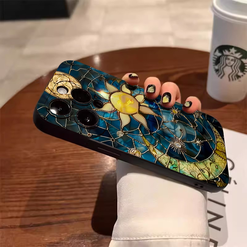 Aesthetic Sun Moon Print Phone - Phone Accessories Aesthetic recension och pris