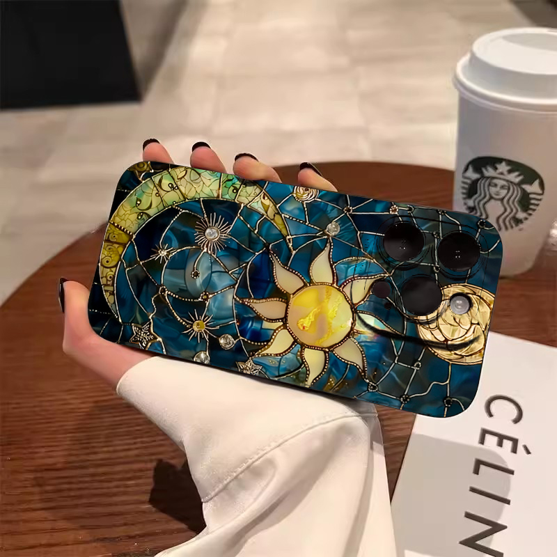 Aesthetic Sun Moon Print Phone - Phone Accessories Aesthetic recension och pris