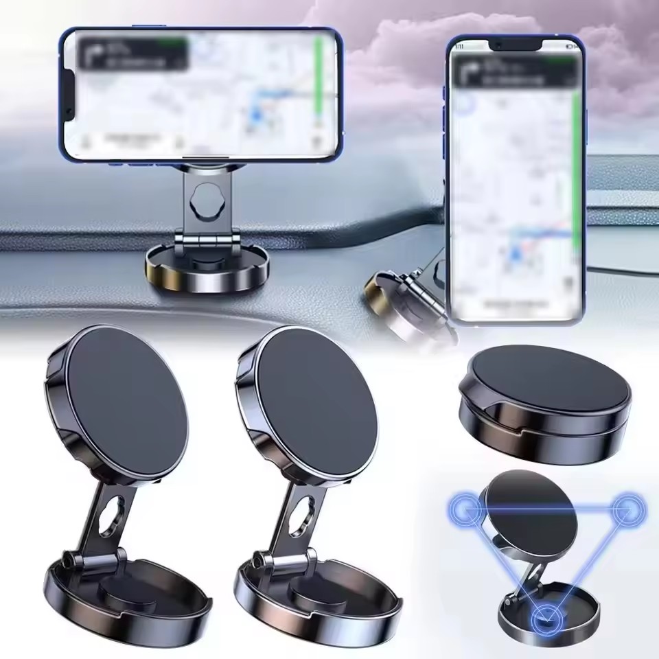 Round Folding Magnetic Car Hol - Phone Accessories Useful recension och pris