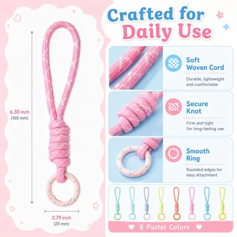 Hand Woven Keychain For Mobile - Phone Accessories For Car recension och pris