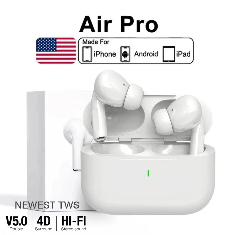 Air Pro 5 TWS Max Wireless Blu - Wireless Earbuds Case recension och pris