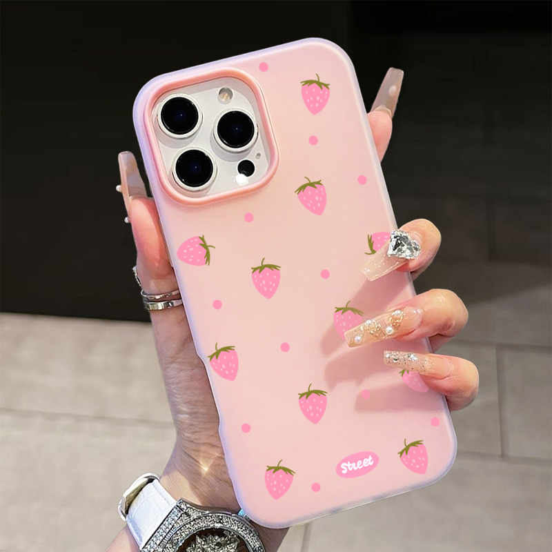 Sweet Pink Strawberry Pattern  - X Phone Accessories recension och pris