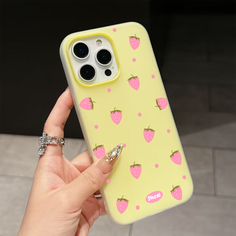 Sweet Pink Strawberry Pattern  - X Phone Accessories recension och pris