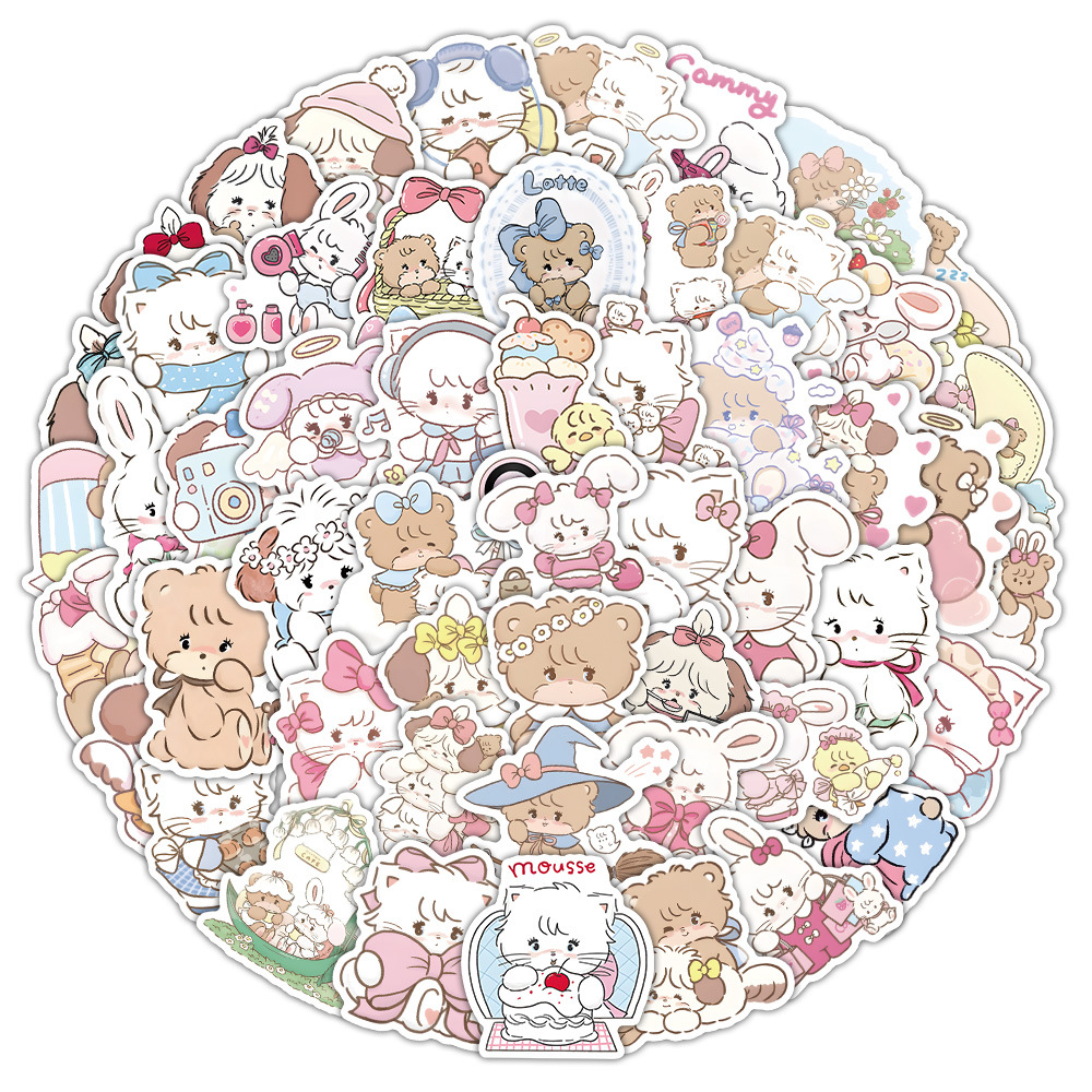 63Pcs MIKKO Cat Stickers Cute  - Phone Accessories Aesthetic recension och pris