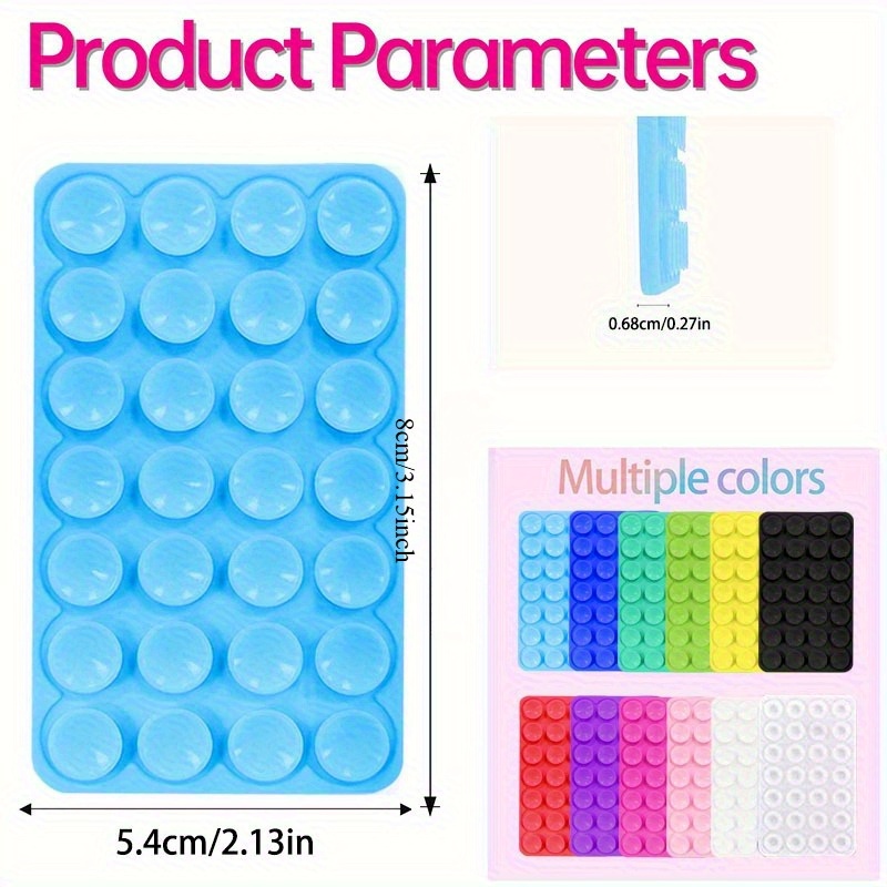 10Pcs Double-Sided Silicone Su - Desk Phone Stand recension och pris