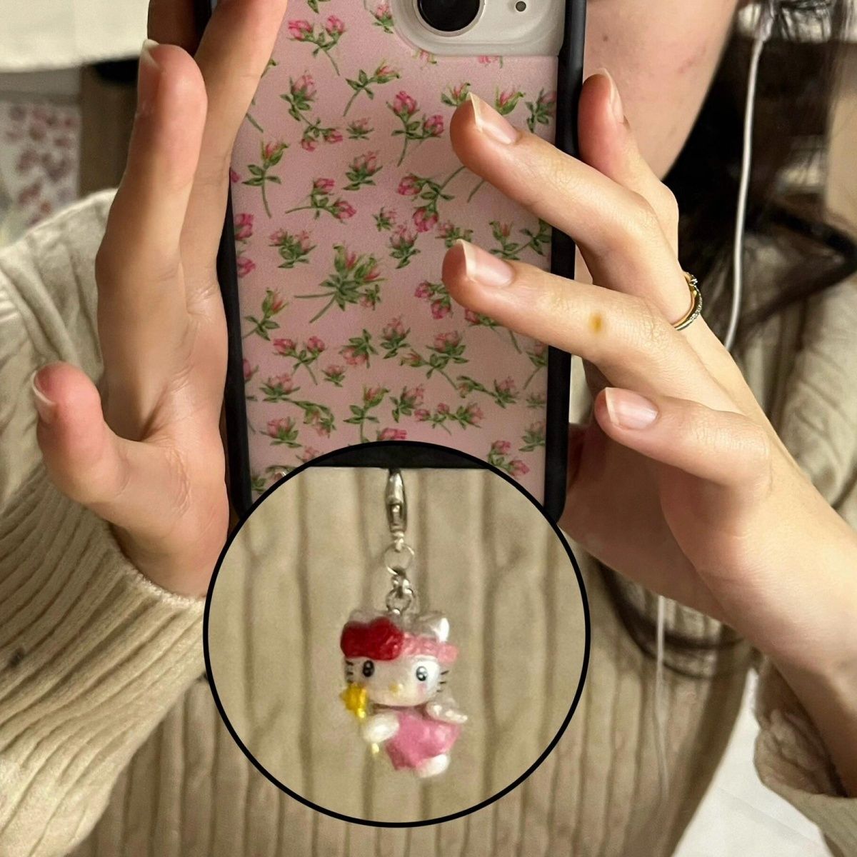 3D Hello Kitty Cute Cartoon Ba - Phone Accessories Hanging recension och pris