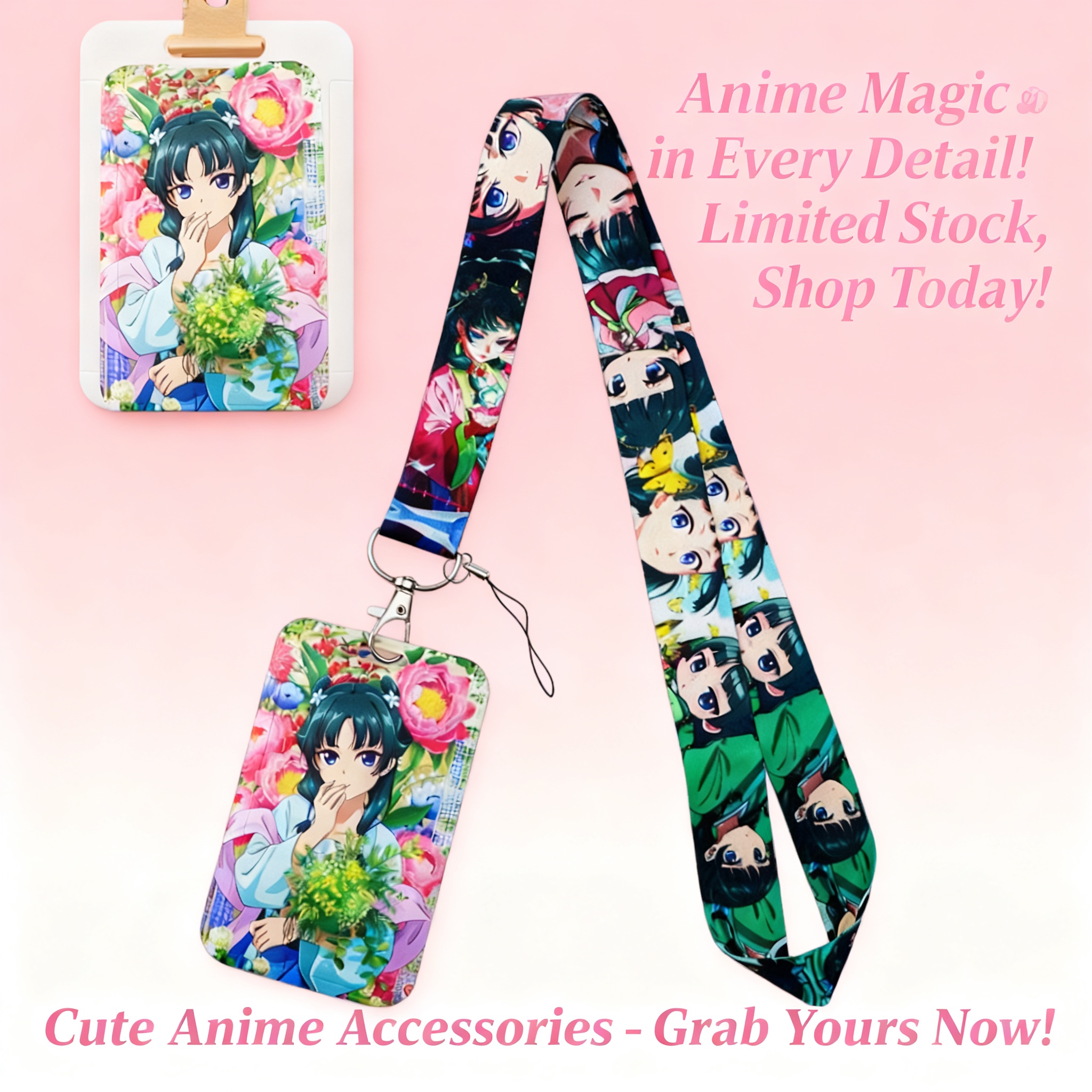 Cute Anime Girl Lanyard Neck S - Phone Accessories Hanging recension och pris