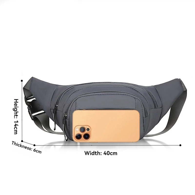 Men Canvas Fit Waistpack Mobil - Phone Accessories For Running recension och pris