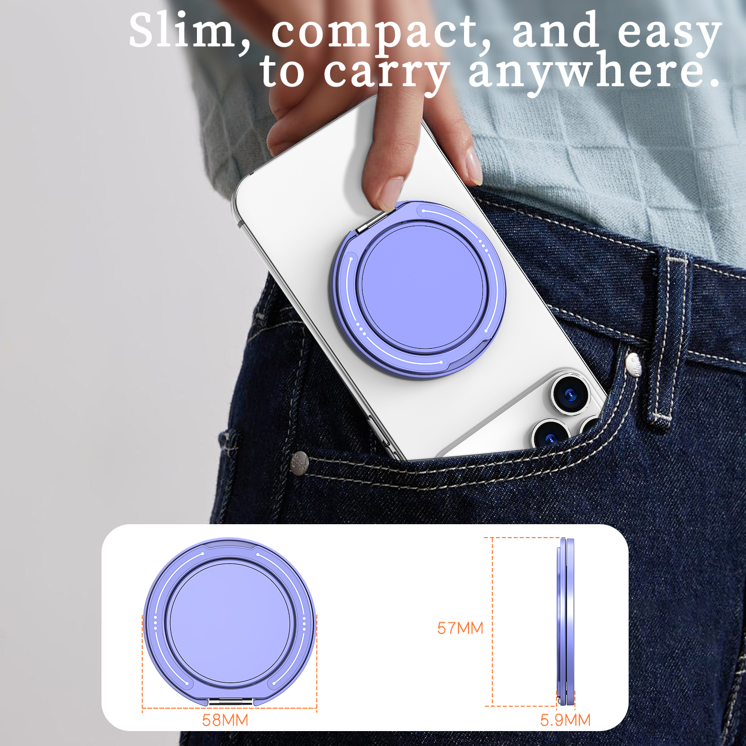 360° Rotatable For MagSafe Mag - Phone Accessories Ring recension och pris
