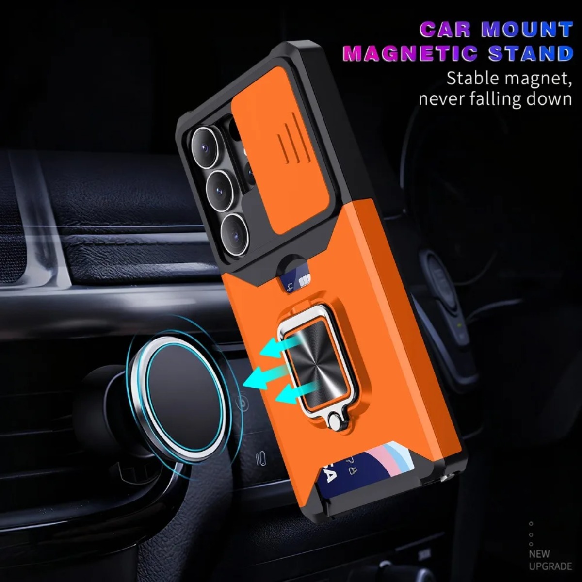 Card Slot Ring Holder Phone Ca - Phone Accessories Popsocket recension och pris