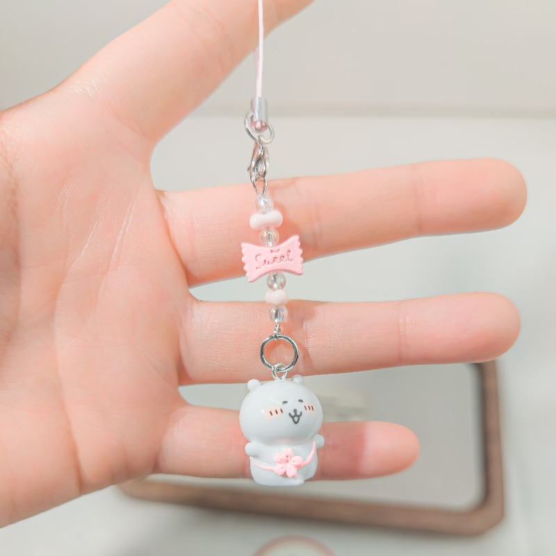 Cute Beaded Phone Strap Pink G - Phone Accessories Aesthetic recension och pris