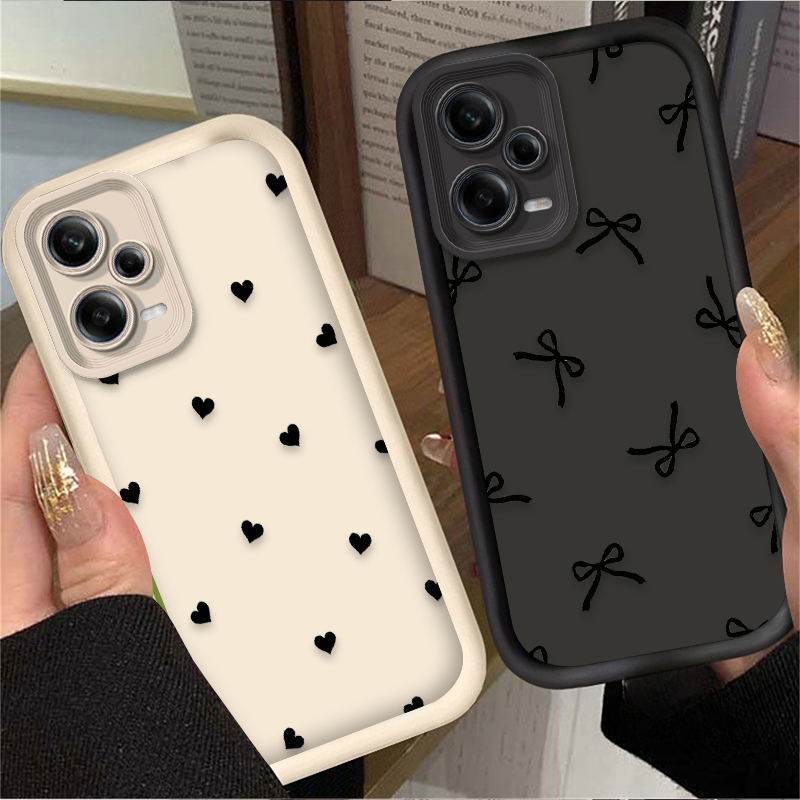 Black Love Heart Bowknot Phone - X Phone Accessories recension och pris