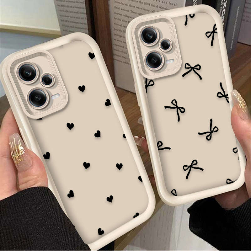 Black Love Heart Bowknot Phone - X Phone Accessories recension och pris