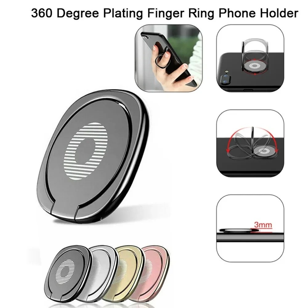 Portable Minimalist Metal Fing - Phone Accessories Ring recension och pris