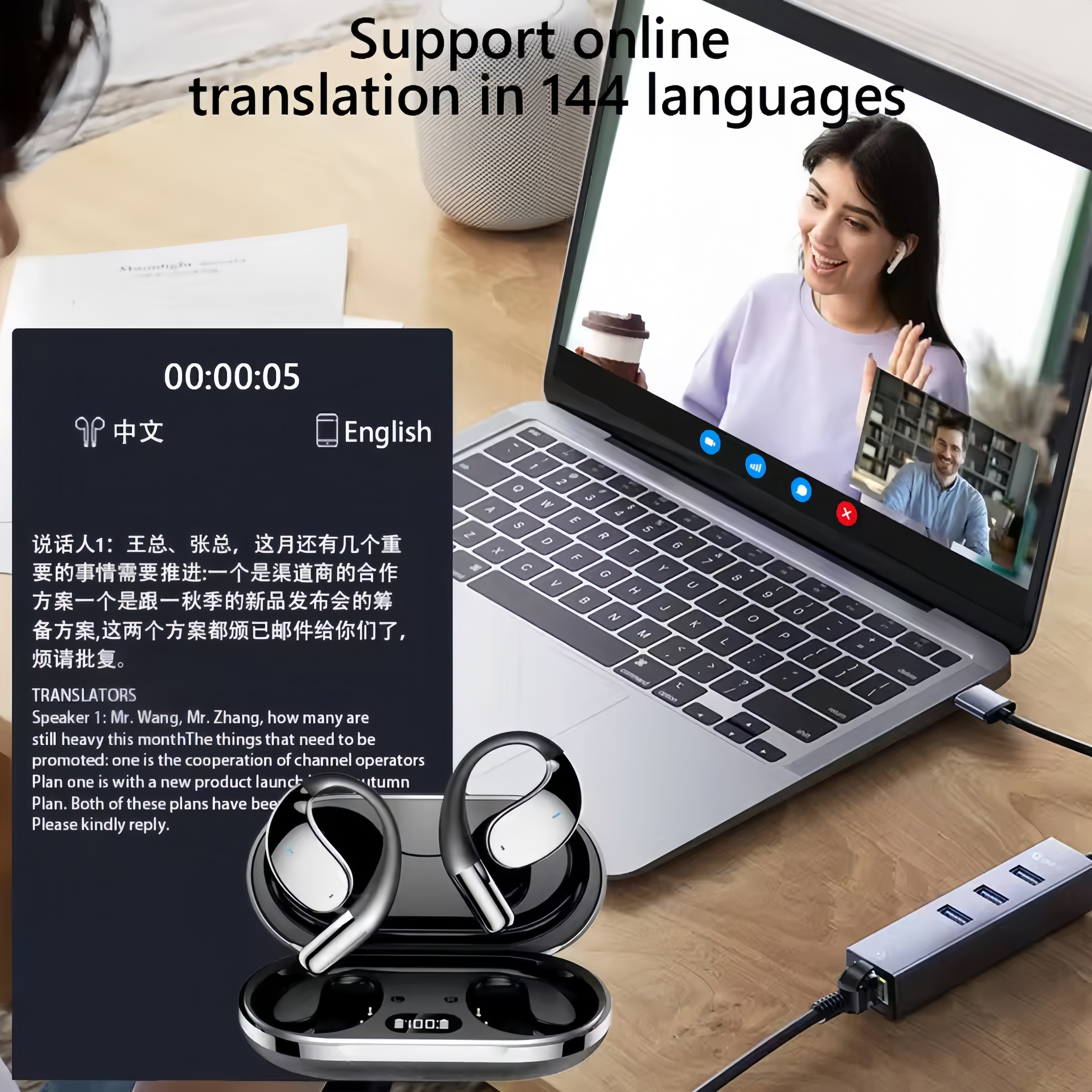 2026 New AI Translation Earbud - Wireless Earbuds Case recension och pris