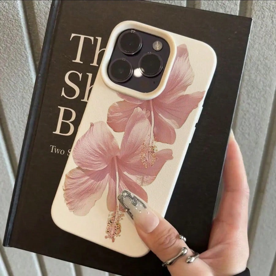 Pink Hibiscus Elegant High Aes - Phone Accessories Aesthetic recension och pris